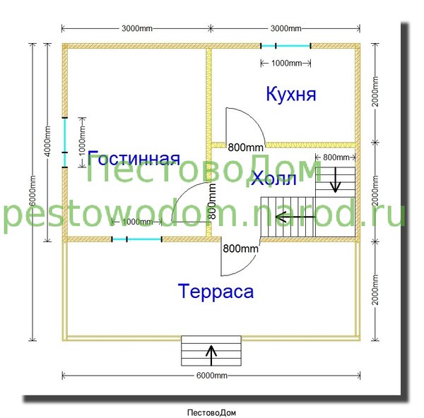 Дом из профилированного бруса
