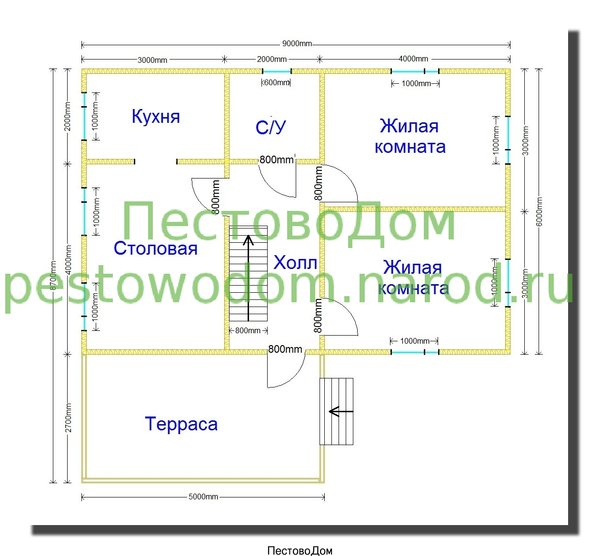 Каркасно-щитовой дом
